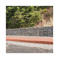 Paniers en treillis gabion robustes avec fil de laiton, tissage uni, taille personnalisée, en treillis d'acier galvanisé pour la protection des berges fluviales, soudés