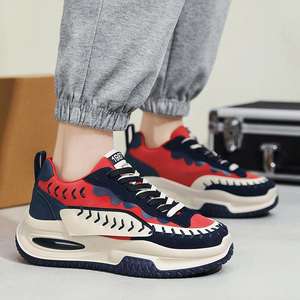 Chaussures pour hommes, baskets sportives, style chunky, nouvelle collection 2026, doublure en maille respirante, plateforme, adolescents, style européen, <span class=keywords><strong>TikTok</strong></span> Live, décontractées - Product Image 6