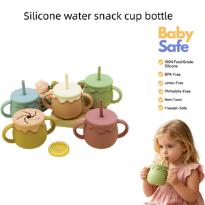 Vaso de Silicona de Grado Alimenticio Personalizado OEM ODM, Libre de BPA, para Bebés, con Asa, para Agua, <span class=keywords><strong>Leche</strong></span>, Snacks, Biberón - Product Image 1