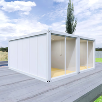 Maison conteneur modulaire en acier portable, cabine préfabriquée en kit pour logement temporaire, chantiers de construction ou bureaux