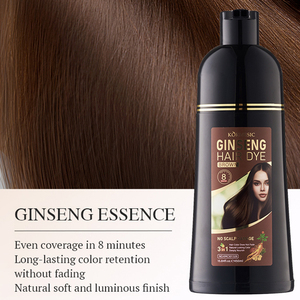 KORMESIC Marque Privée OEM ODM Teinture pour <span class=keywords><strong>Cheveux</strong></span> au Ginseng Brun Noir Shampooing Ginseng Couleur Permanente Rapide Couvre les <span class=keywords><strong>Cheveux</strong></span> <span class=keywords><strong>Blancs</strong></span> Nourrit en Profondeur - Product Image 6