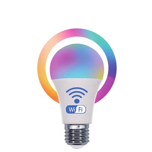 Bombilla Inteligente WiFi de 9W, E27, LED RGB, Compatible con Alexa y <span class=keywords><strong>Google</strong></span> <span class=keywords><strong>Home</strong></span>, Control Inteligente, Regulable, A60, B22, Bombilla LED de 9W - Product Image 6