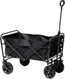 Adjustable Folding Wagon Collapsible Utility Metal Dolly Logistics Hand Truck Multipurpose Aluminum <b>Trolley</b> Cart - Product Image 1