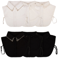 Faux col détachable Dickey col chemisier demi-chemises Peter Pan Faux faux col pour les femmes