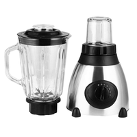 Blender Komersial Stainless Steel Bertenaga Baterai 5 Kecepatan Pembersihan Satu Sentuhan Kapasitas 1.1-1.5L Pengocok Penggunaan Rumah Tangga Buah