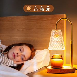 Nuova Lampada Scaldacandele in Vetro Elettrica con Timer, Lanterna Scaldacera <span class=keywords><strong>per</strong></span> Candele, Altezza Regolabile, <span class=keywords><strong>Luce</strong></span> Dimmerabile - Product Image 6
