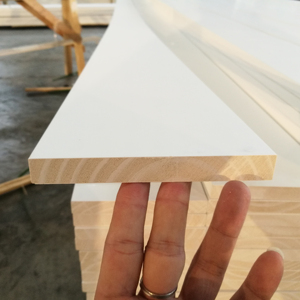 Trimboards de madera maciza de pino imprimado blanco S4S tablero moldeado de madera 1x6 1x8 1x10 1x12 <span class=keywords><strong>Material</strong></span> <span class=keywords><strong>MDF</strong></span> duradero para interiores de hoteles - Product Image 1