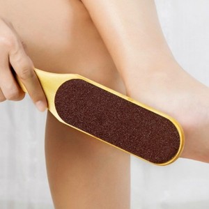 Pedicura profesional Eliminador de callos de piel muerta <span class=keywords><strong>Pies</strong></span> Escofina Lavable Lima de pie de acero inoxidable Lima de pie de madera - Product Image 2