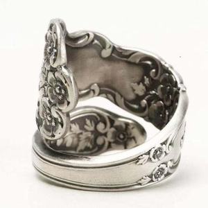 925 Sterling Silver Adjustable <b>Spoon</b> <b>Ring</b> With Oxidized Finish Featuring Diamond and Pearl Fine Jewelry Gifts for Women - Product Image 3