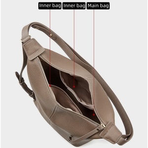 Design unico zaino in vera pelle Bolsos De Hombro De <span class=keywords><strong>Lujo</strong></span> borsa a tracolla morbida in vacchetta multifunzione da donna - Product Image 4