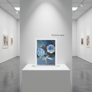 Marco de Fotos con Ramo de Rosas Tejido a Mano de Lujo para Regalos del Día de San Valentín, Bodas y Día de la Madre - Product Image 1