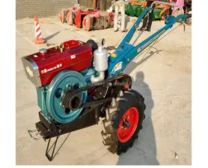 Mini tractor agrícola con arado rotativo y timón/empuje manual gran potencia Tractor cultivador precio maquinaria agrícola