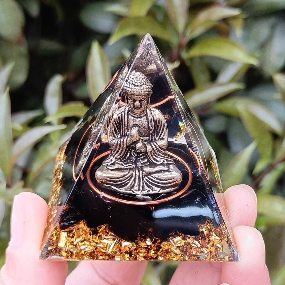 Statue de Bouddha en obsidienne