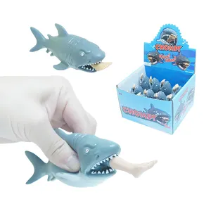 Juguete de tiburón mordedor creativo para adultos, juguete antiestrés para aliviar el estrés, divertido juguete para regalo