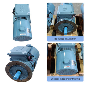 มอเตอร์ ABB รุ่น M2BAF 1500 รอบต่อนาที มอเตอร์ไฟฟ้ากระแสสลับแบบอะซิงโครนัสสามเฟส พร้อมเอนโค้ดเดอร์ แบบปิดสนิท 400V 50Hz IMB5 IE2 - Product Image 1