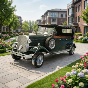 Voiture électrique classique vert foncé, fournisseur chinois, véhicule vintage écologique à énergie nouvelle, automobile rétro populaire - Product Image 1