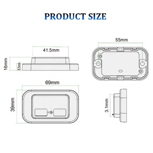 Chargeur USB double à montage sur panneau DC 12V 24V, 2 ports USB, QC 3.0, type C PD, prise de chargeur de voiture pour <span class=keywords><strong>tramway</strong></span>, bateau, siège de bus - Product Image 2