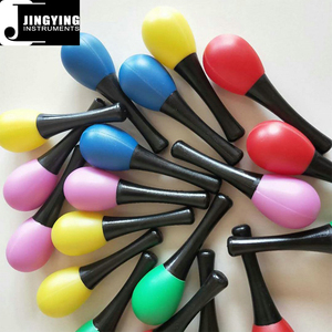 2024 Jingying Music Maracas Series, venta al por mayor Orff Children Rhythm Instrument Multicolor Plastic Egg Maracas - Product Image 3