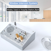 Système de visiophone 2 W de haute qualité, interphone de comptoir de fenêtre 2 voies pour banquettes, réceptions, café, Station de chemin de fer, bureau de billet