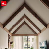 Ideas de Interiores para Villas Modernas Alland, Vigas de Techo de Madera Sintética para Uso en Exteriores de Centros Comerciales, Tamaño y Color Personalizables, Ecológicas