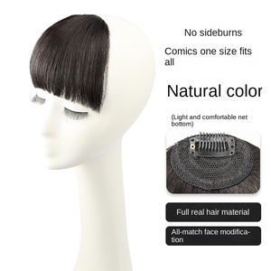 Franges en cheveux humains 100% naturels, extensions de cheveux <span class=keywords><strong>à</strong></span> clipser, franges naturelles épaisses pour femmes - Product Image 5