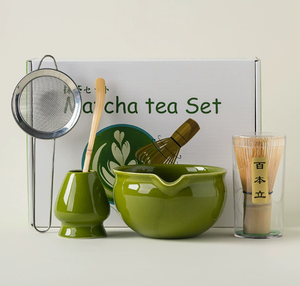 Elegante Juego de Té <span class=keywords><strong>Matcha</strong></span>, Incluye Tazón de Cerámica en Espiral Estilo Japonés Retro, Batidor, Soporte para Libro, Cuchara y Caja de Regalo - Product Image 6