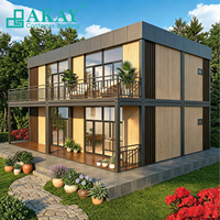 Villa préfabriquée moderne en conteneur AKAY, fabricants chinois, étanche, résistante à l'humidité, deux étages, maison modulaire pour appartement
