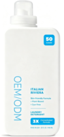 Lessive liquide concentrée 3X écologique et portable, 32 fl oz, 50 lavages, à base de plantes, sans colorants, OEM ODM Marque Privée