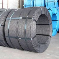 Fil d'acier à haute teneur en carbone et à faible teneur en carbone, fil d'acier pour béton précontraint, fil d'acier à 1*2, 1*3, 1*7, 1*19 brins