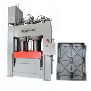 Zzchryso Fabriek Prijs Automatische Geperst Afval Pvc Materiaal Recycling Molding Pallet Pers Maken Machine Voor Pallet