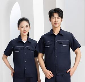 TN6274 <span class=keywords><strong>Abbigliamento</strong></span> da Lavoro Personalizzato con Logo, <span class=keywords><strong>Abbigliamento</strong></span> di Sicurezza, Polo Ricamata a Maniche Corte, Uniforme da Costruzione - Product Image 3