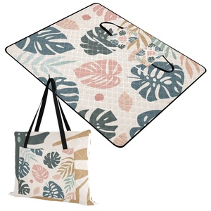 Wholesale Price <b>Large</b> Size HandBags Customs Lopo Foldable Hawaiian Printing Outdoor Picnic Mat Tote <b>Bag</b> for Camping <b>Beach</b> - Product Image 2