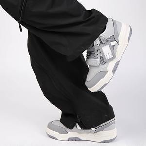 Chaussures de sport décontractées en gros pour hommes et femmes, à lacets, anti-odeur, semelles épaisses, doublure intérieure en maille, talon haut et large - Product Image 1