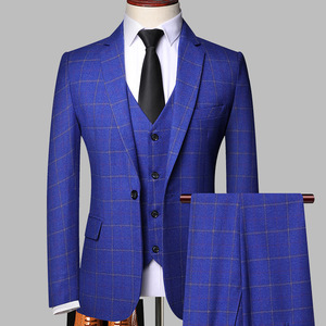 Người Đàn Ông 3 Mảnh Trang Phục Chính Thức Mỏng Phù Hợp Với <span class=keywords><strong>Tuxedo</strong></span> Prom Phù Hợp Với/Nam Chú Rể Áo Khoác Đám Cưới Chất Lượng Cao Ăn Mặc Áo Quần Vest - Product Image 2