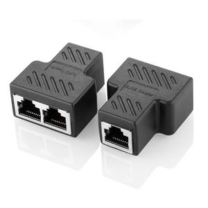 RJ45 Coupler 2 Port Shielded 8-Core <b>Ethernet</b> Connector For Cat5e Cat6 <b>Cable</b> Splitter <b>Adapter</b> - Product Image 1