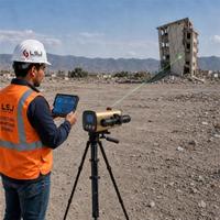 Telémetro Láser para Rescate en Incendios: Monitor de Deformación de Edificios a Nivel de Milímetros, Alarma Audible y Visual, Rango de Medición de 100m