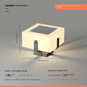 Lumière solaire extérieure moderne en aluminium de pilier IP65 imperméable E27 éclairage illuminé par LED poteau d'escalier cour - Product Image 4