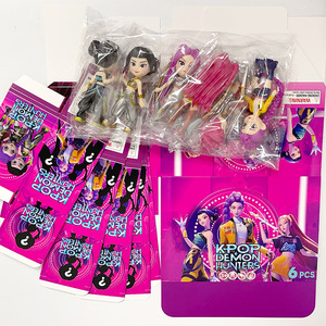 Set di 6 Figurine K-pop Demon Hunters da 10cm/4 Pollici, Giocattoli <span class=keywords><strong>Anime</strong></span> in Scatola Misteriosa - Product Image 2