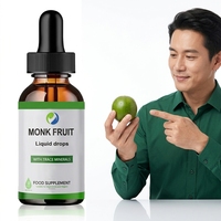 Ausreson OEM Extrait de Fruit du Moine Biologique Mogroside V 25% Gouttes Naturelles de Fruit du Moine Édulcorant Naturel Liquide de Fruit du Moine