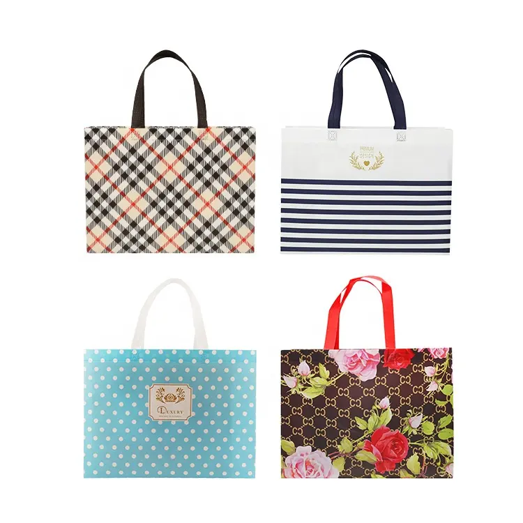 Promotional Colored Non Woven Tote Shopping Bag High Quality Customized Logo Non Woven Non Woven Fabric Bag