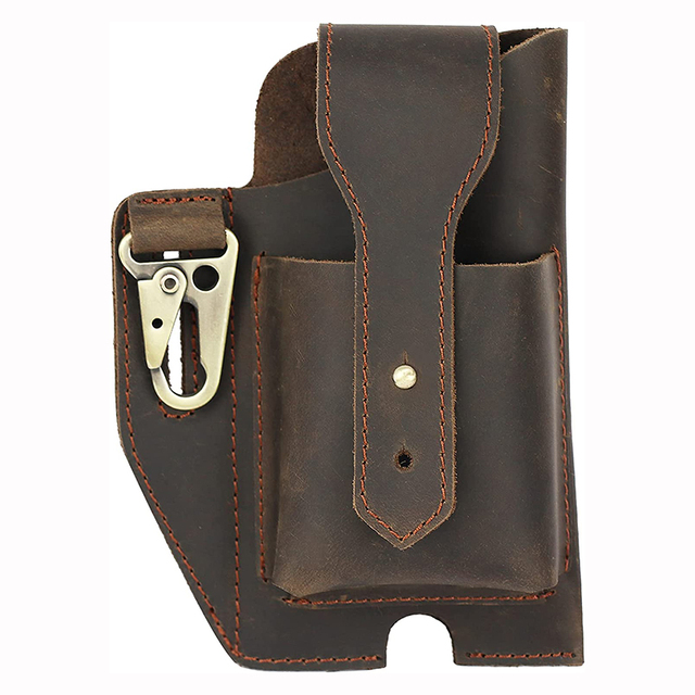 Universal Leather Phone Case on Belt Leather Phone Belt Bag for iPhone New Style Leather Phone Holster