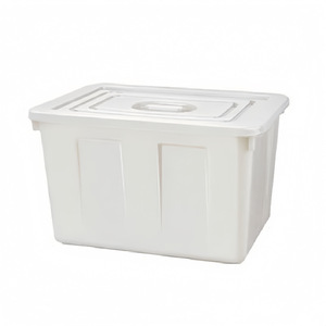 <b>Plastic</b> Storage <b>Bin</b> 50L With <b>Lid</b> Rectangle Water Tank For Home Aquaculture Industrial Use - Product Image 2