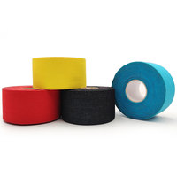 3.8cm * 13.7m Multi Warna non-elastis pita atletik katun sambungan siku sejuk plester olahraga gulungan kustom dukungan sampel Logo