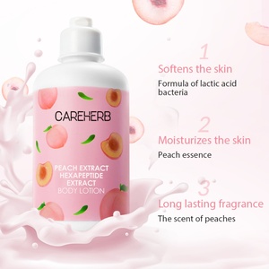 Lotions corporelles hydratantes, lissantes et éclaircissantes à la vitamine E et à la nicotinamide, parfum pêche, pour femmes (OEM/ODM) - Product Image 4