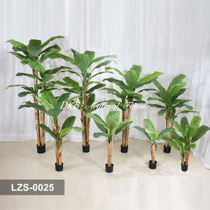 DKB Artificial Green Plant Artificial Banana <b>Trees</b> High Simulation Green Plants Potted for Restaurant Indoor Floor Decor - Product Image 3