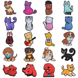2024 Custom cat dog butterfly cartoon animation shoe charms Accessories Pop singer karol g charms for clog