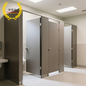 Panneau moderne en HPL cloison de toilette commerciale populaire pour attrayant nid d'abeille étanche pour les toilettes de salle de bain de bureau d'<span class=keywords><strong>occasion</strong></span> - Product Image 5