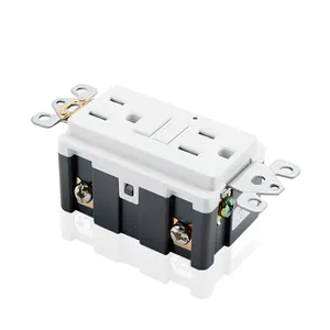 15A 125VTamper Resistant GFCI Outlet Duplex GFCI Receptacle with LED Indicator Residential and Commercial Grade