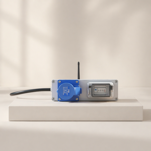 Boîtier <span class=keywords><strong>de</strong></span> distribution portable à 6 prises 16A/32A <span class=keywords><strong>monophasé</strong></span> IP67, prise intelligente WiFi avec câble <span class=keywords><strong>de</strong></span> 0,5 m pour événements extérieurs et camping - Product Image 1