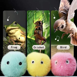 Offre Spéciale drôle son automatique par toucher en peluche chat cataire <span class=keywords><strong>s</strong></span> balle interactive jouet gravité appelant balle sonnant chat balle jouet - Product Image 2